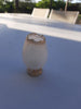 Rare Ancien Petit Vase Daum Nancy Gardeuse D Oies Verre Givré. Bordé D Or.