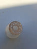 Rare Ancien Petit Vase Daum Nancy Gardeuse D Oies Verre Givré. Bordé D Or.