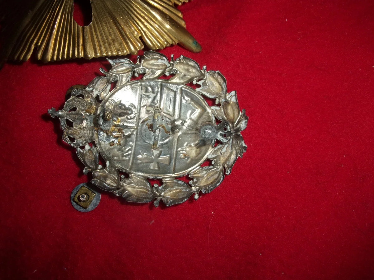 plaque officier de réserve casque à pointe mecklembourg WWl