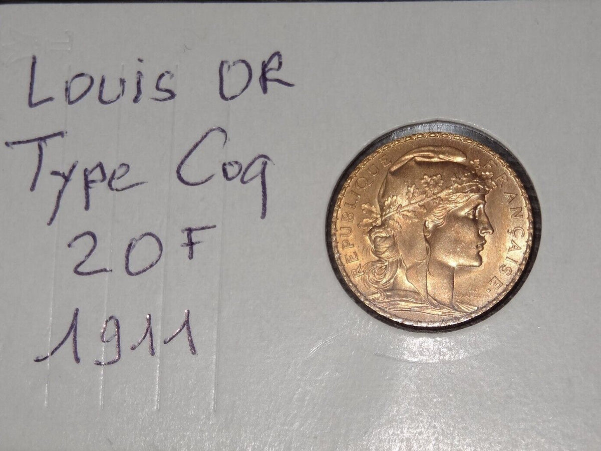 Marianne 20 francs or de 1911 pièce dite napoléon