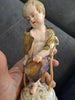 Ancien Sujet Sculpture Ange Statue Porcelaine Meissen Germany 18ème 19ème
