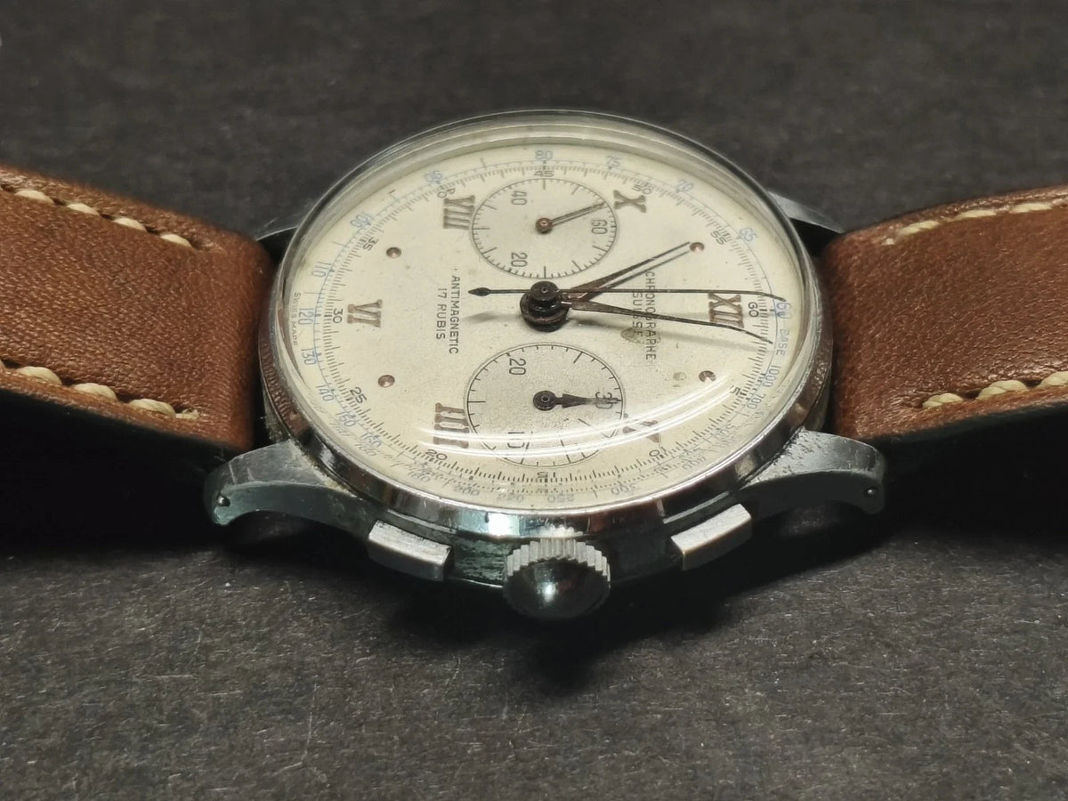 Montre Chronographe Suisse Mécanique Montre Vintage