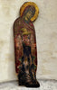 Tableau Ancien Portrait Vierge Marie en Prière Peinture Religieuse Icône  Bois