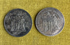 Lot 35 pièces anciennes argent ecu xix ème nap 3 louis philippe leopold hercule