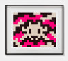 Invader camo m-3c-m3 lithographie signée – édition limitée