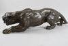 Statuette en bronze tigre rampant