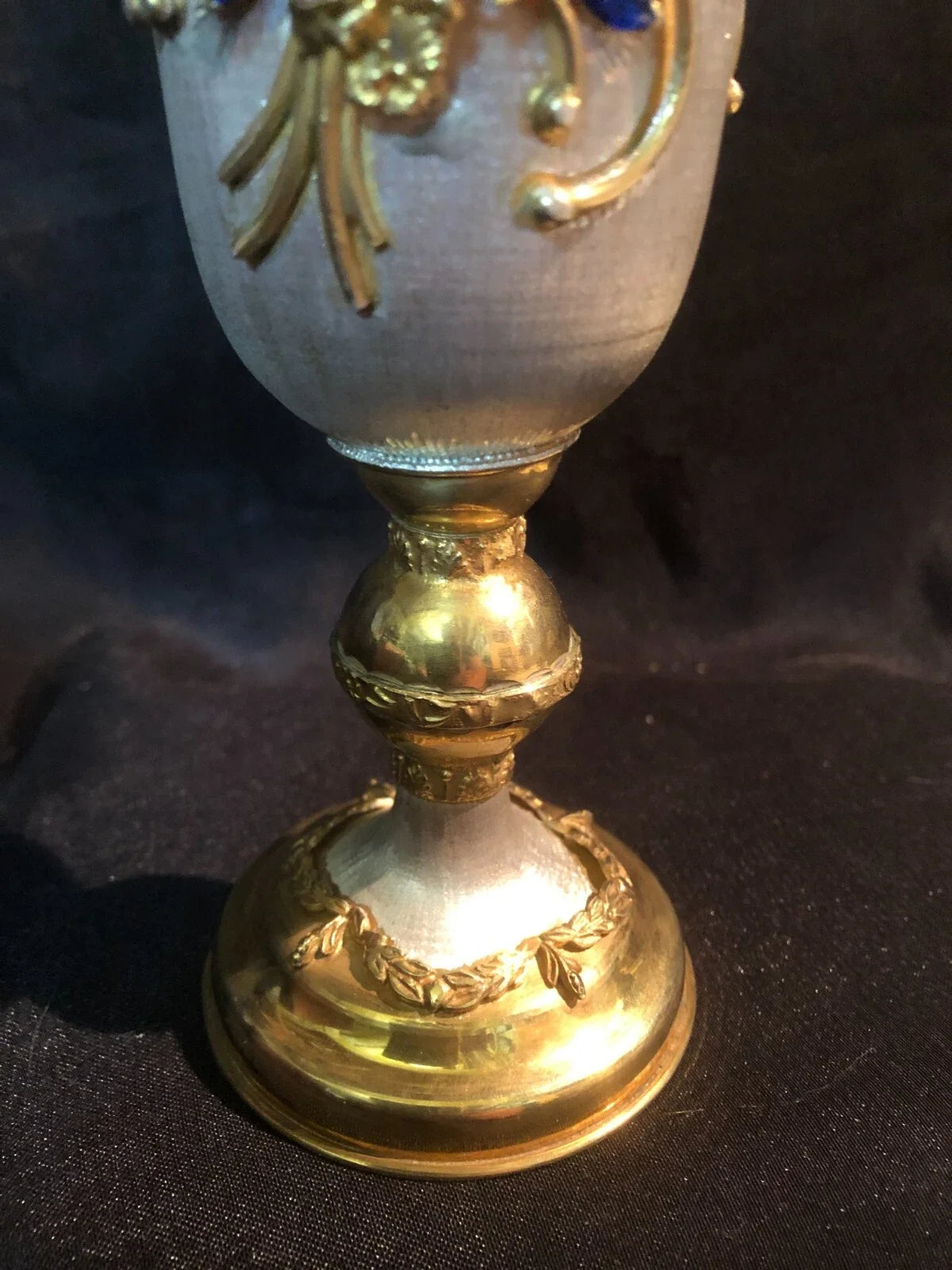 ciboire verre calice vermeil pierre precieuse