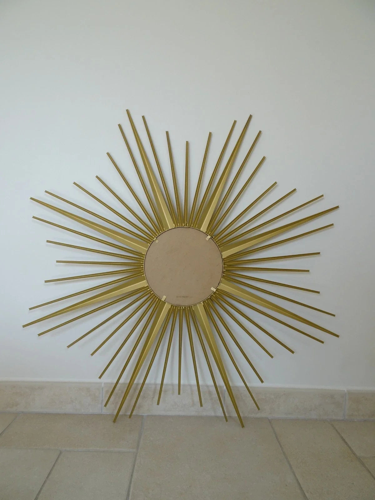 ancien miroir soleil CHATY VALLAURIS bombe sorciere old mirror sunburst 50