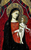 Tableau Ancien Vierge à l’Enfant Jésus Peinture Religieuse Retable Renaissance