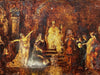 MONTICELLI Adolphe Tableau Ancien Scène Biblique Royale Princesse Peinture 19ème