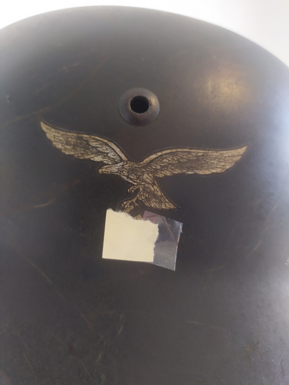 casque allemand M35 lutfwaffe double insignes WW2