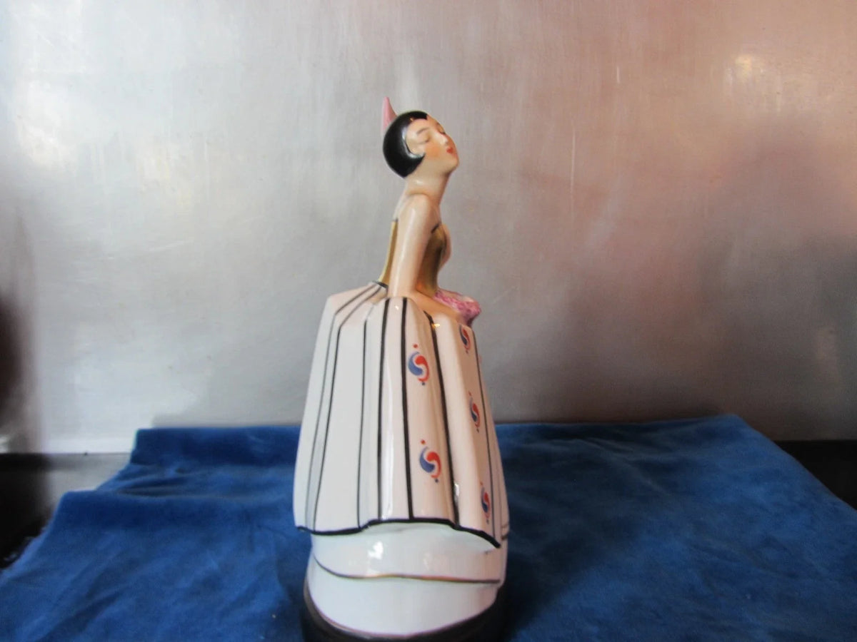 BELLE VEILLEUSE BRÛLE PARFUM ART DECO EN PORCELAINE EPOQUE 1930 ARGILOR