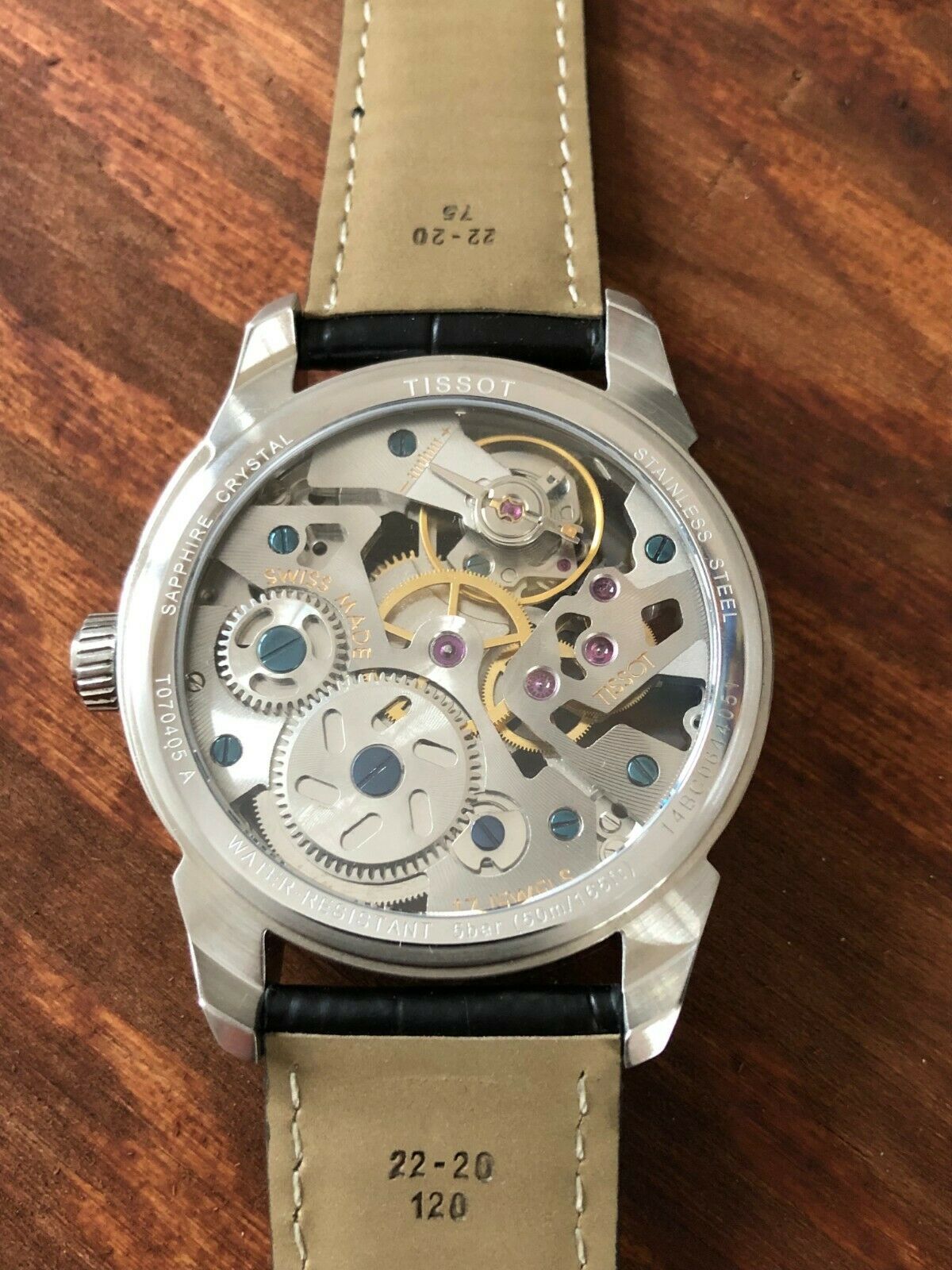 Tissot T-Complication Brake mécanique Men's Watch-T070.405.16.411.00