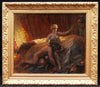 Tableau encadré scène religieuse Samson et Dalila Bible Georges Rochegrosse