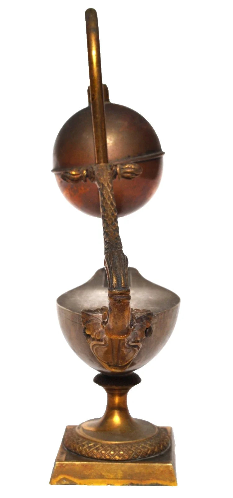 Rare Fontaine à feu - Lampe Docimastique Signée BREUZIN - 1er Empire Début XIXe