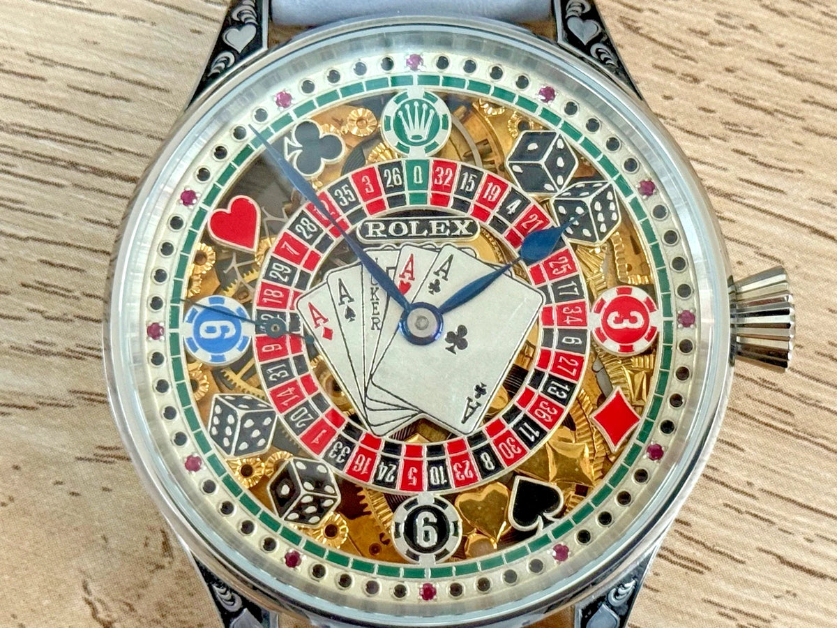 AUTHENTIQUE MOUVEMENT À LEVIER ROLEX ANNÉES 1920 DANS UN ÉTUI NEUF DE QUALITÉ, ENTIÈREMENT RÉVISÉ.