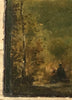 RARE HUILE CAMILLE COROT PAYSAGE ST CLOUD VILLE D AVRAY BARBIZON FONTAINEBLEAU
