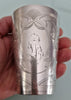Superbe Timbale Russe Argent Massif 121 Gr Vermeil