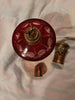 ancienne lampe berger st louis,baccarat, bohème 19 ème siècle