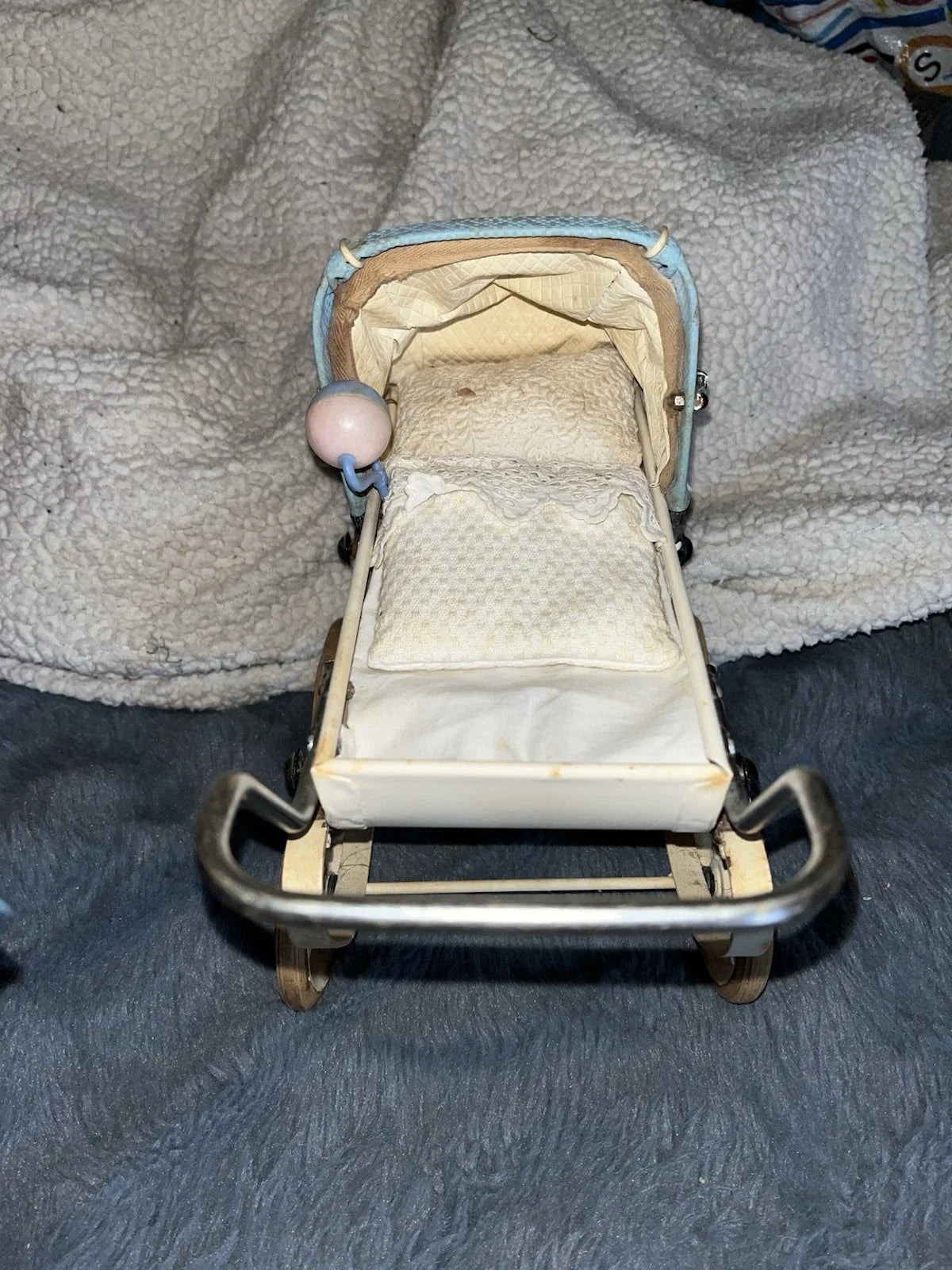 Petit landau Type Doucet pour poupée anciennes taille bleuette