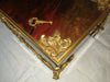 Coffret de table placage écailles style Louis XV Signé Rischmann Pau