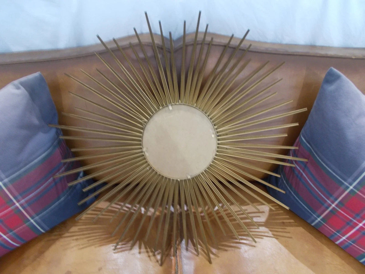MIROIR OEIL SORCIERE VINTAGE SIGNE CHATY VALLAURIS POILLERAT SUNBURST MIRROR XX