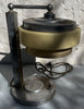 Lampe de bureau  verre opalin métal chromé années 40