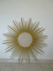 ancien miroir soleil CHATY VALLAURIS bombe sorciere old mirror sunburst 50 XXL