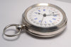 MONTRE GOUSSET ARGENT 3 AIGUILLES 12H ET 24H VINTAGE 1890 POCKET WATCH