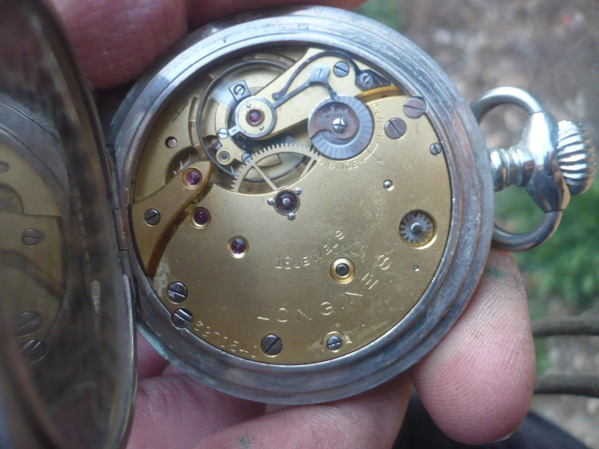 Montre à gousset ancienne longines c.f.r
