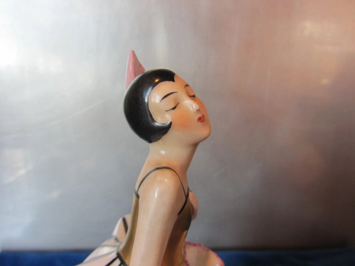 BELLE VEILLEUSE BRÛLE PARFUM ART DECO EN PORCELAINE EPOQUE 1930 ARGILOR