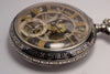 MONTRE ANCIENNE RARE GOUSSET SQUELETTE ARGENT NIELLO 1900 VINTAGE POCKET WATCH