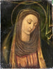 Tableau Religieux Ancien Huile Cuivre Portrait Vierge Renaissance XVIe-XVIIe