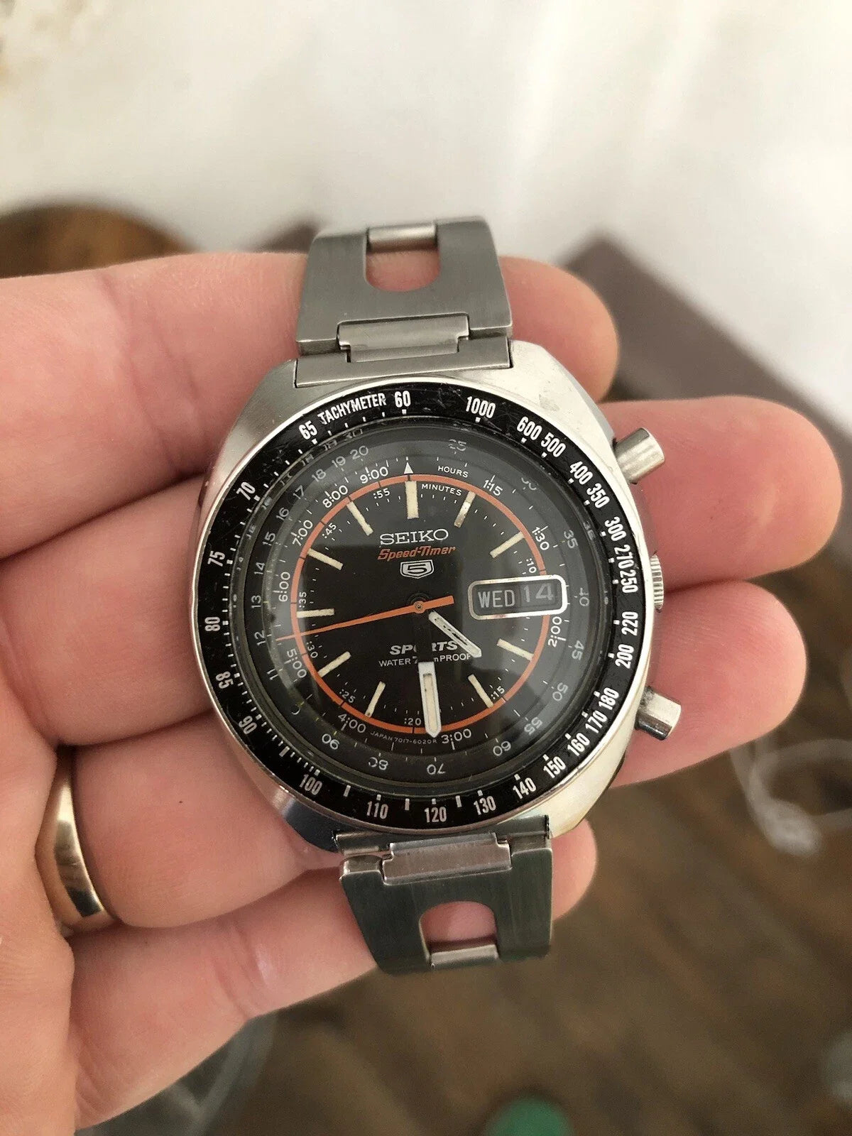 Montre Seiko Speedtimer 5 Sport Chronographe Extraordinaire. Quasiment Neuf.