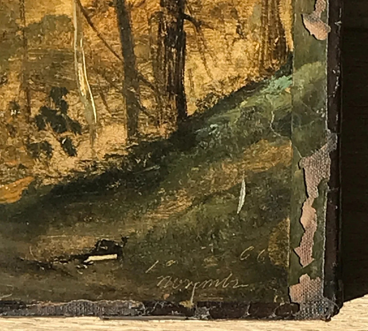 RARE HUILE CAMILLE COROT PAYSAGE ST CLOUD VILLE D AVRAY BARBIZON FONTAINEBLEAU