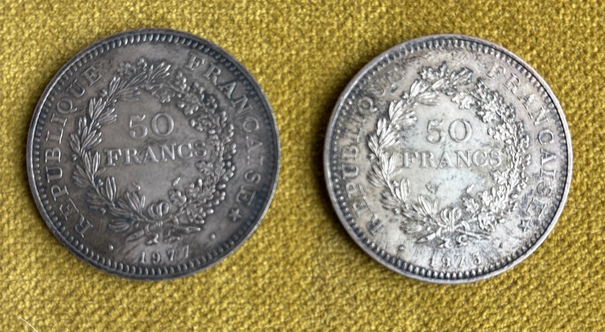 Lot 35 pièces anciennes argent ecu xix ème nap 3 louis philippe leopold hercule