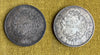 Lot 35 pièces anciennes argent ecu xix ème nap 3 louis philippe leopold hercule