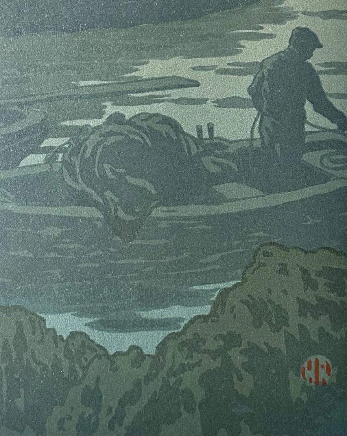 Rivière henri lithographie originale 1900