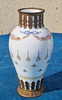 Jolie paire de vases anciens en porcelaine de Sèvres  Cerclage en bronze