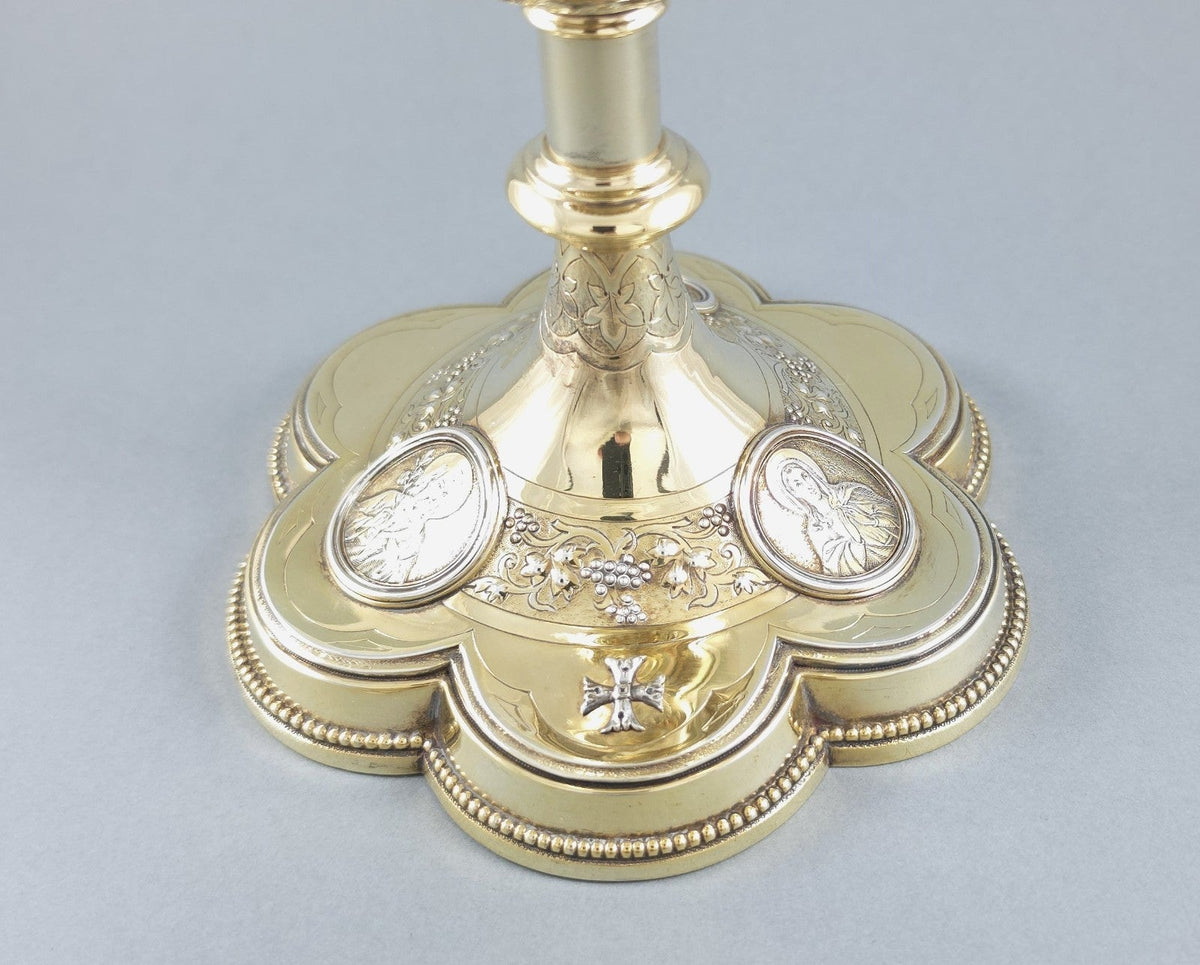 Calice en vermeil Argent massif-Demarquet Frères du 19ème siècle