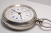 MONTRE GOUSSET ARGENT 3 AIGUILLES 12H ET 24H VINTAGE 1890 POCKET WATCH