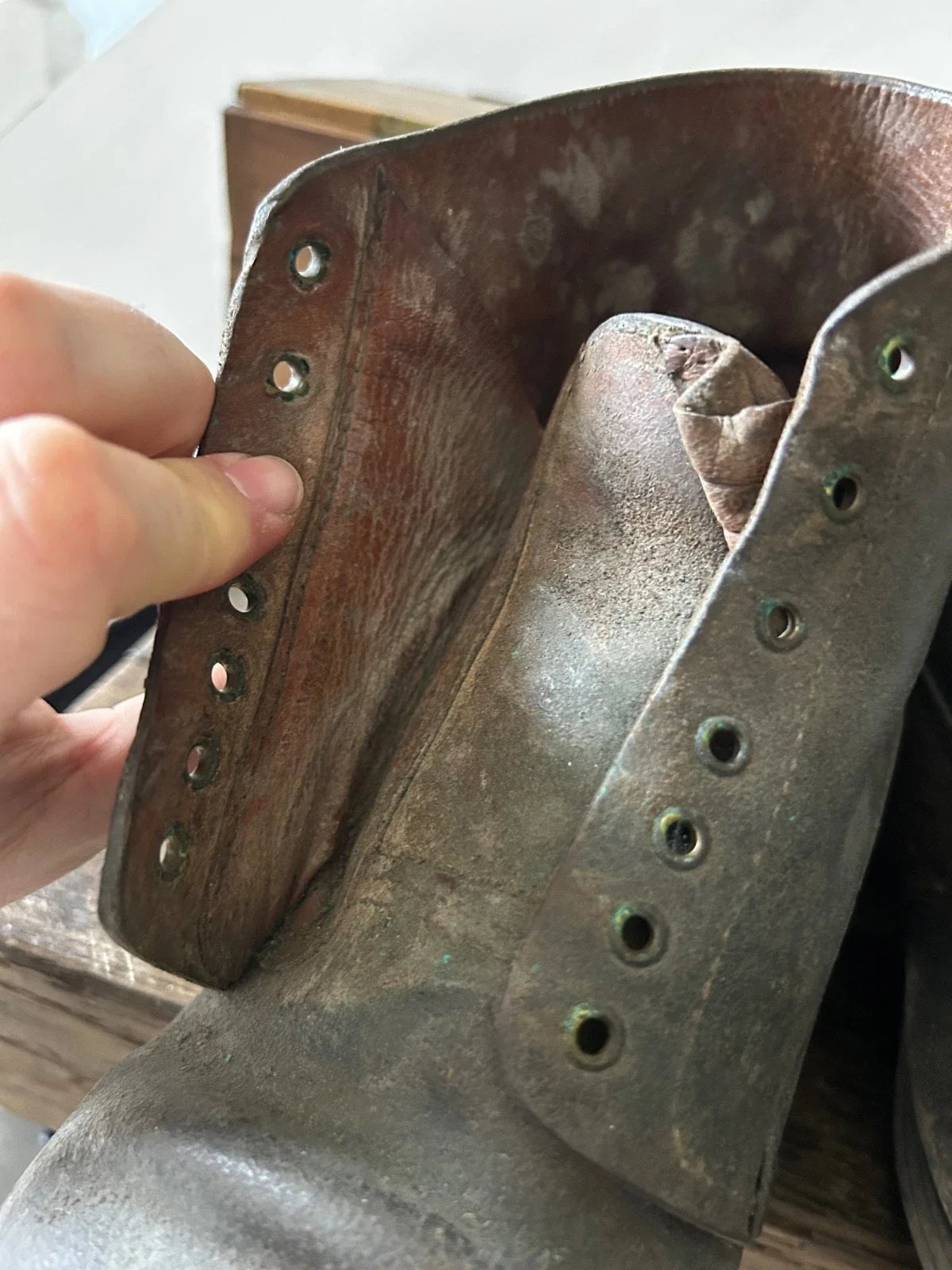 brodequins 17 1917 poilu ww1 ww2 France 40 cuir