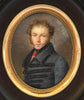 MANSION (1785-1840). Rare et belle MINIATURE signée et datée 1820.