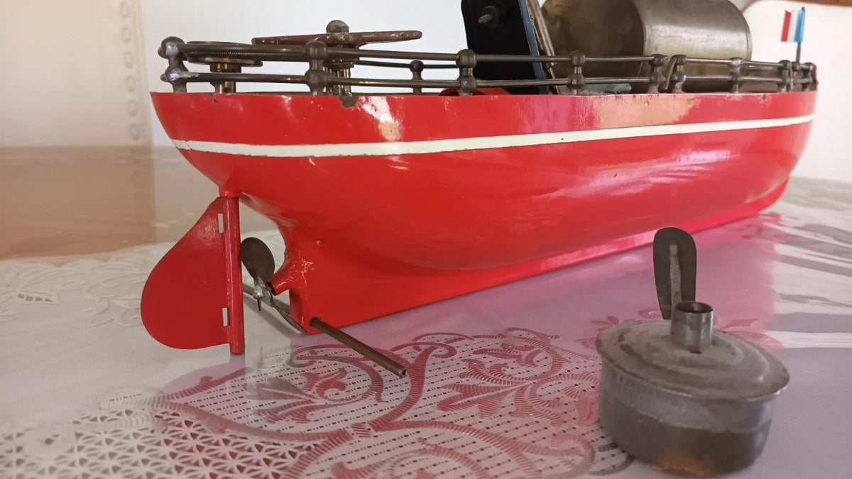 JOUET ANCIEN BATEAU VAPEUR VIVE