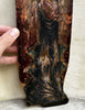 Tableau Ancien Portrait Vierge Marie en Prière Peinture Religieuse Icône  Bois