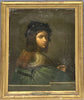 Tableau Ancien Huile Portrait Joueur de Violon Homme Renaissance Raphael XIXe