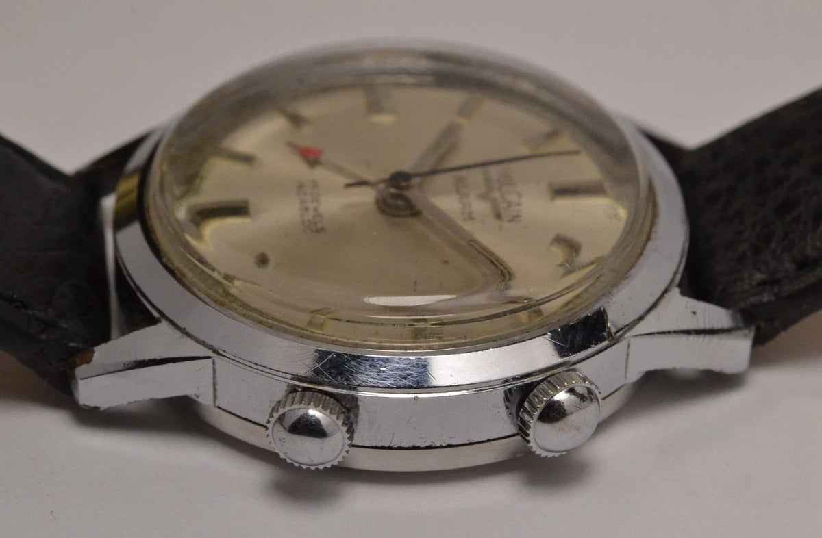 MONTRE VULCAIN ALARM VINTAGE REVEIL 1960 SWISS WATCH