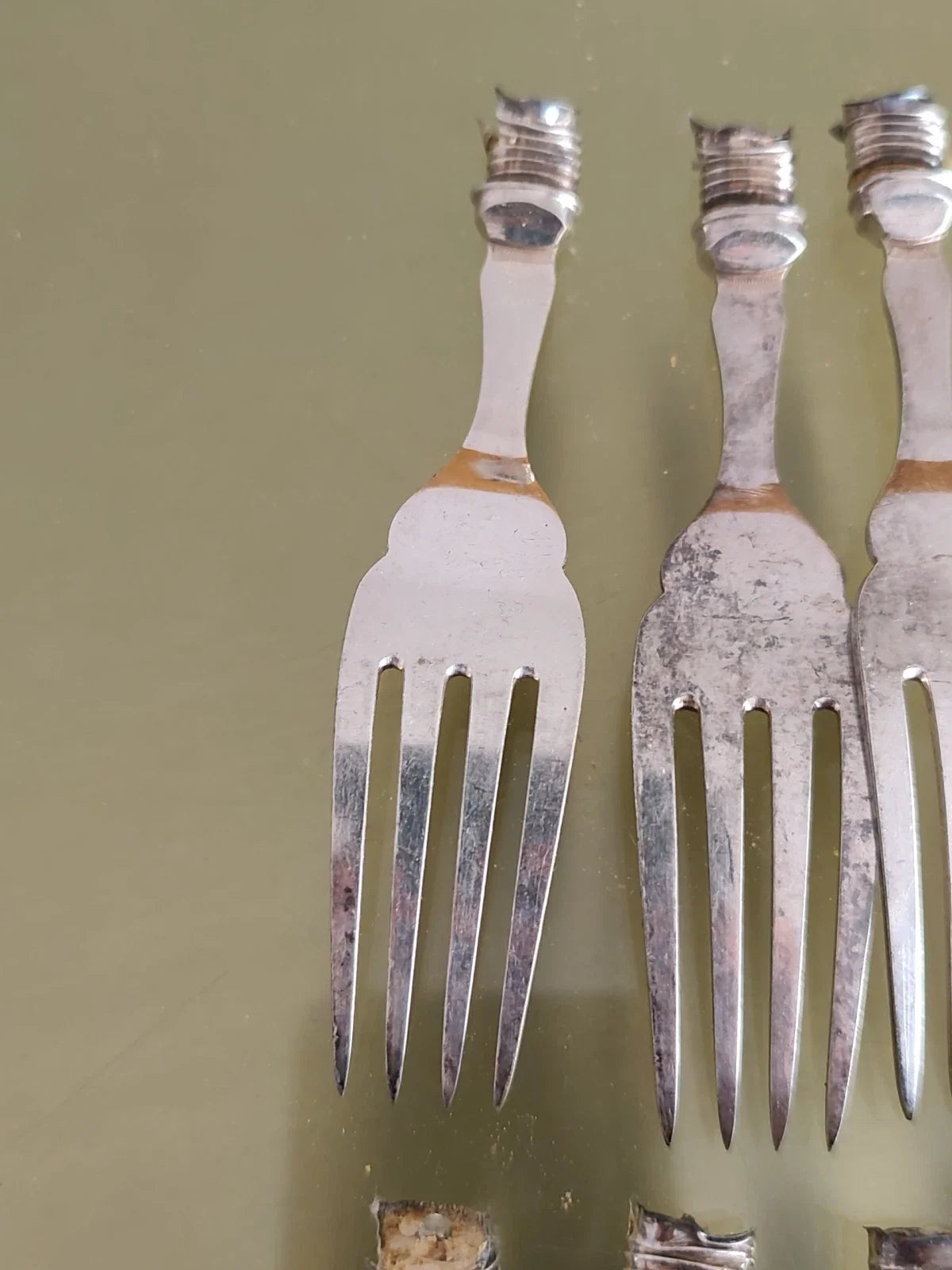 Ancien Lot Débris En Argent Massif Anglais Poinçons XIXe