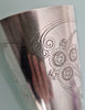 Superbe Timbale Russe Argent Massif 121 Gr Vermeil