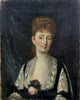 Tableau Ancien 19ème Portrait Femme Fleur Peinture Edouard Manet Impressionniste